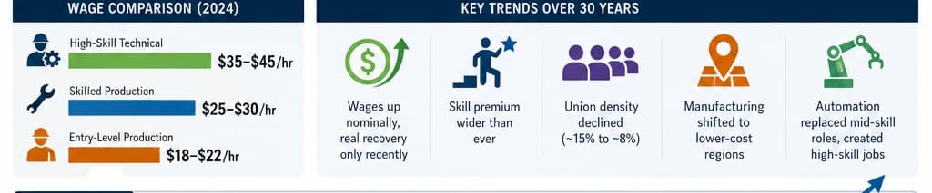 Changing Wage Landscape for U.S. Manufacturing Workers