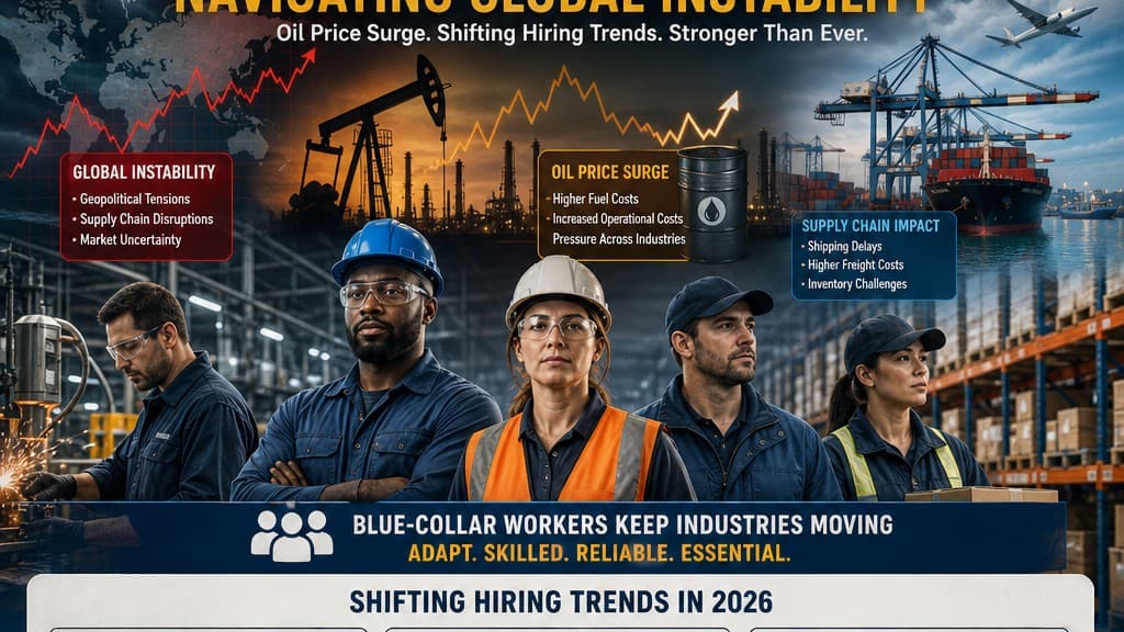 How Manufacturing, Logistics, and Warehouse Hiring Is Shifting Amid Oil Price Surges, Middle East Conflict — and the Potential Impact of a U.S.–Iran Peace Deal
