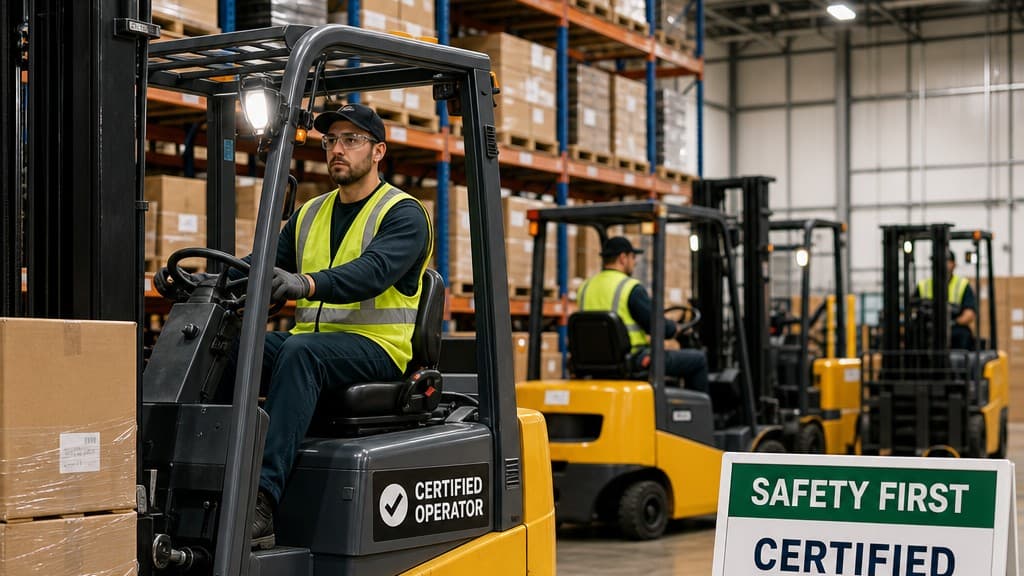 Forklift Operator Certification in the USA: A Complete Guide + Key State Differences (CA, TX, GA, NY, PA)