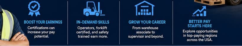 Salary Ranges for Logistics & Warehouse Operators Across the USA
